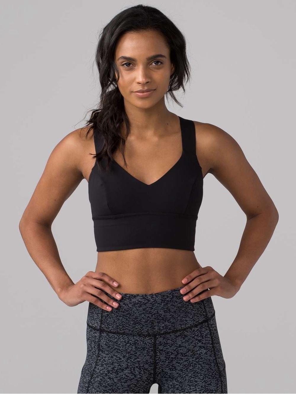 Lululemon Hold Your Form Bra Black High Support Longline Cross Back Size 4 - Picture 9 of 9